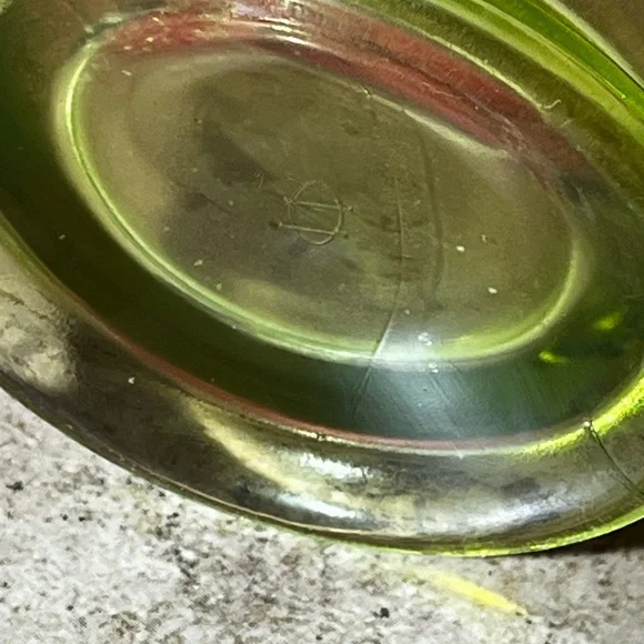 Westmorland Uranium Glass Pitcher Orange Lime UV Depression Black Light VTG Deco - Picture 11 of 16